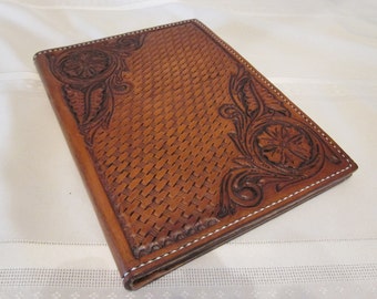 Items similar to Portfolio / Western / Leather / Note Book / I pad Case ...