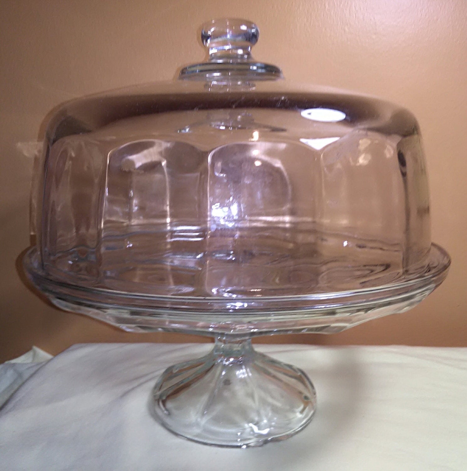 Vintage Covered Footed Cake Plate Cake Stand Cake pedestal