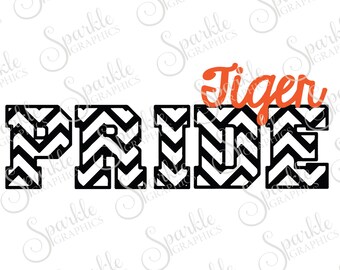 Tiger Pride Cut File Tiger svg Tiger Mascot Mascot svg Graduation SVG Clipart Svg Dxf Eps Png Silhouette Cricut Cut File Commercial Use