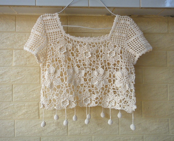 Boho Crochet Crop Top