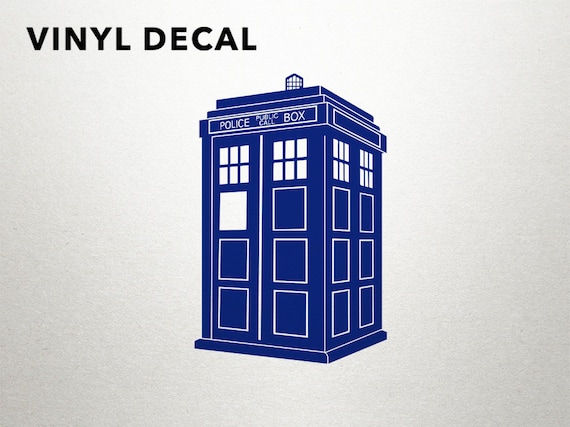 TARDIS Decal Doctor Who Vinyl Decals Doctor by DungeonsAndDecals