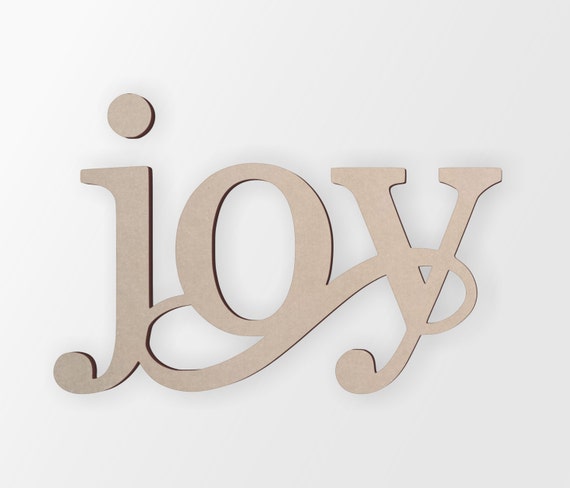 Wall Hanging Word Art joy Cutout Home Decor