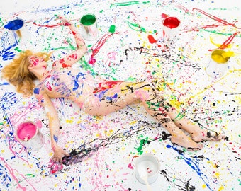 Mounted or Rolled canvast print , artistic nude photography.