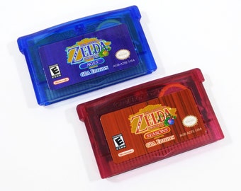 Legend of Zelda: Oracle of Seasons and Oracle of Ages GBA Edition for Nintendo Game Boy Advance Custom Cartridge Cart - Free Shipping!