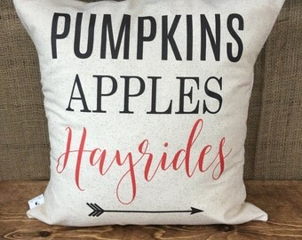 Fall Activities Pillow Cover