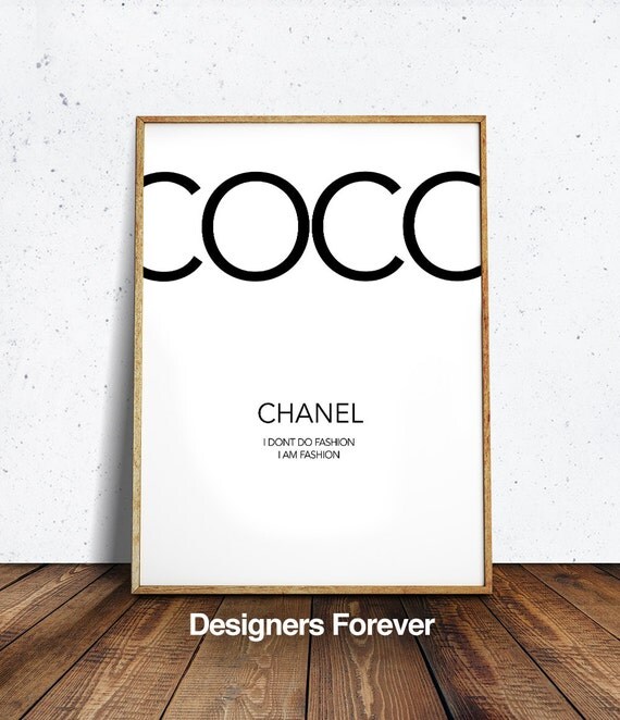 Coco Chanel print Coco Chanel quote chanel printables