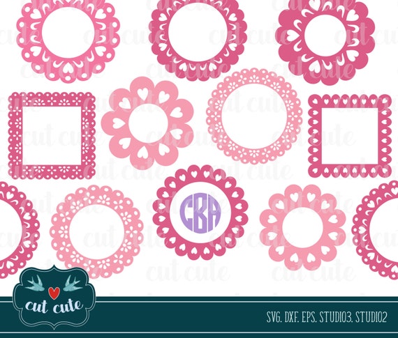 Download Items similar to SVG file, svg frames, Lace frames, vector ...