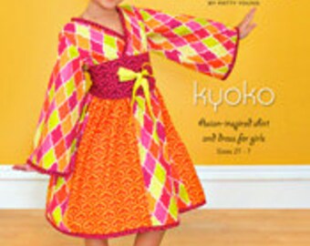 ModKid - Kyoko - Paper Sewing Pattern for Kimono Style Dress and tunic