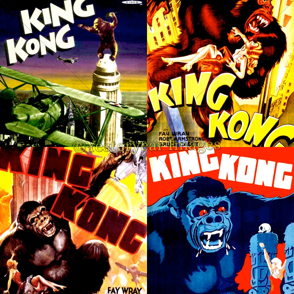 Vintage KING KONG Movie Posters Printable by yesteryearimages