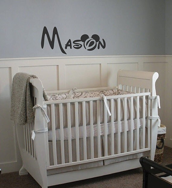 kik148 Wall Decal Sticker name children's bedroom baby boy