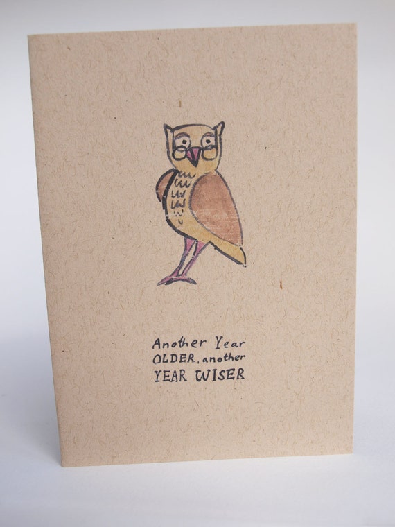 Greeting Card Another year wiser