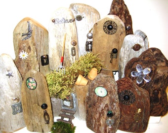 Reclaimed Wood Door,Fairy House Ideas,Fairy Doors,Wooden Fairy Door,Miniatures For Fairy,Small Wood Door,Fairy Accessories,Whimsical Fairies