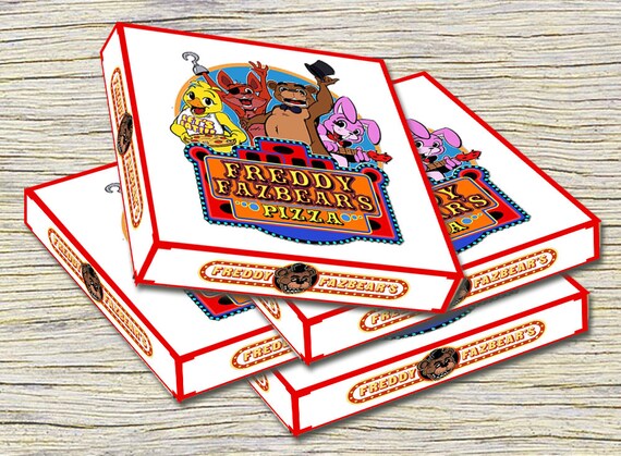 Five Nights At Freddy's Pizza Box Label Fnaf by RainbowPrintables