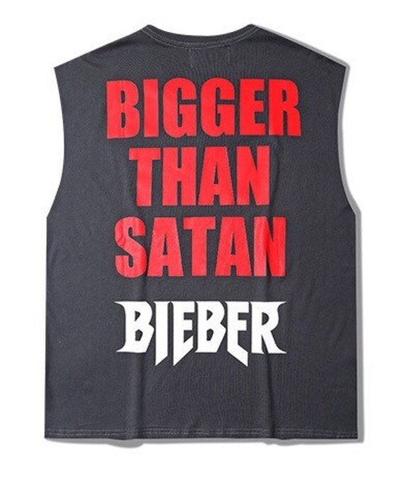 justin bieber bigger than satan shirt