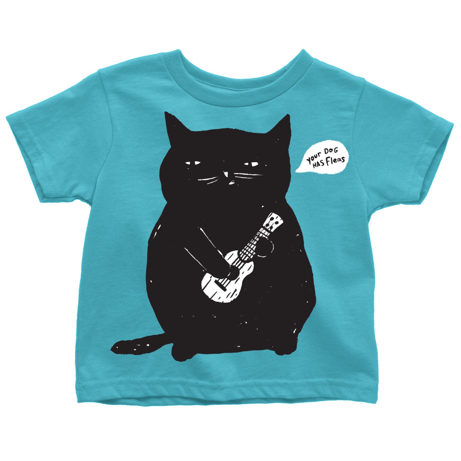 Cat TShirt for Toddlers Ukulele Cat Tee for Kids Cat