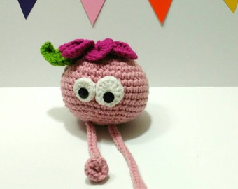 Plush pink with flower, flower Nonochoux Fleurette Nonochoux