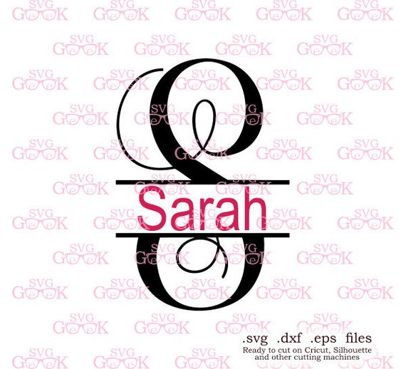 Download Split Vine Monogram Font SVG cut files Digital Font svg cut