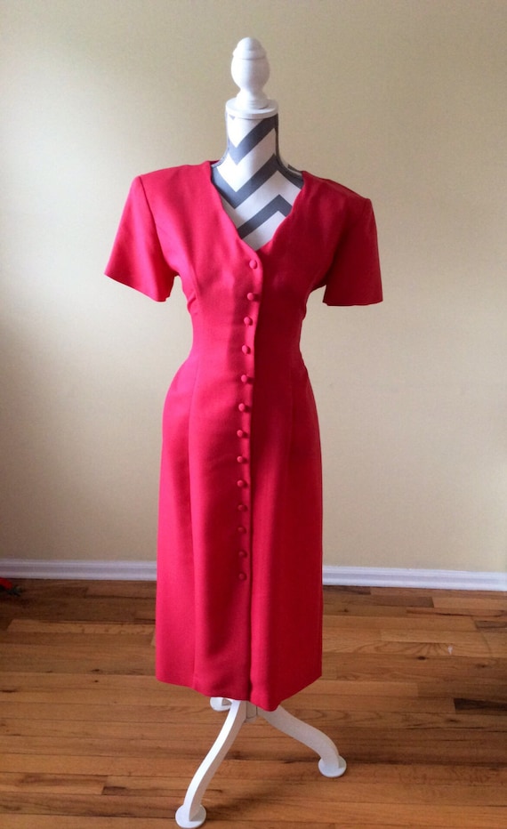 Vintage 1980s Dress/ Dawn Joy Fashions Dress