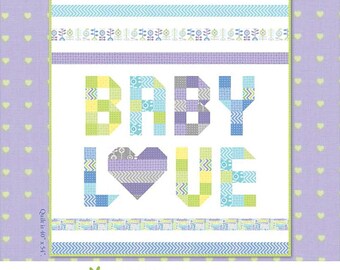 From Bump to Baby QUILT KIT - Quilt Pattern & Moda Fabric by Gina Martin // Make this in the color of your choice!