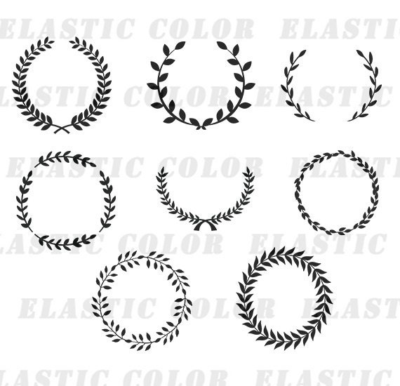 Download Leaf wreath svg laurel wreaths clipart digital download