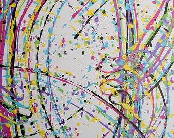 Abstract Painting, Wall Art, Pendulum Art, Original Artwork, Large Abstract Art, Contemporary Wall Art by Nikko Lance