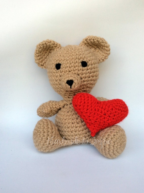 Teddy Bear Amigurumi Amigurumi Bear Be my valentine Bear