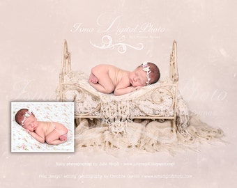 Iron Bed - Beautiful Digital background backdrops Newborn Photography Props download