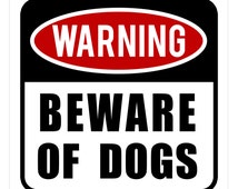 Popular Items For Beware Of Dog Sign On Etsy