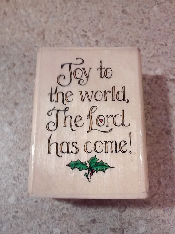 Download USED Joy to the world The Lord has come Wood