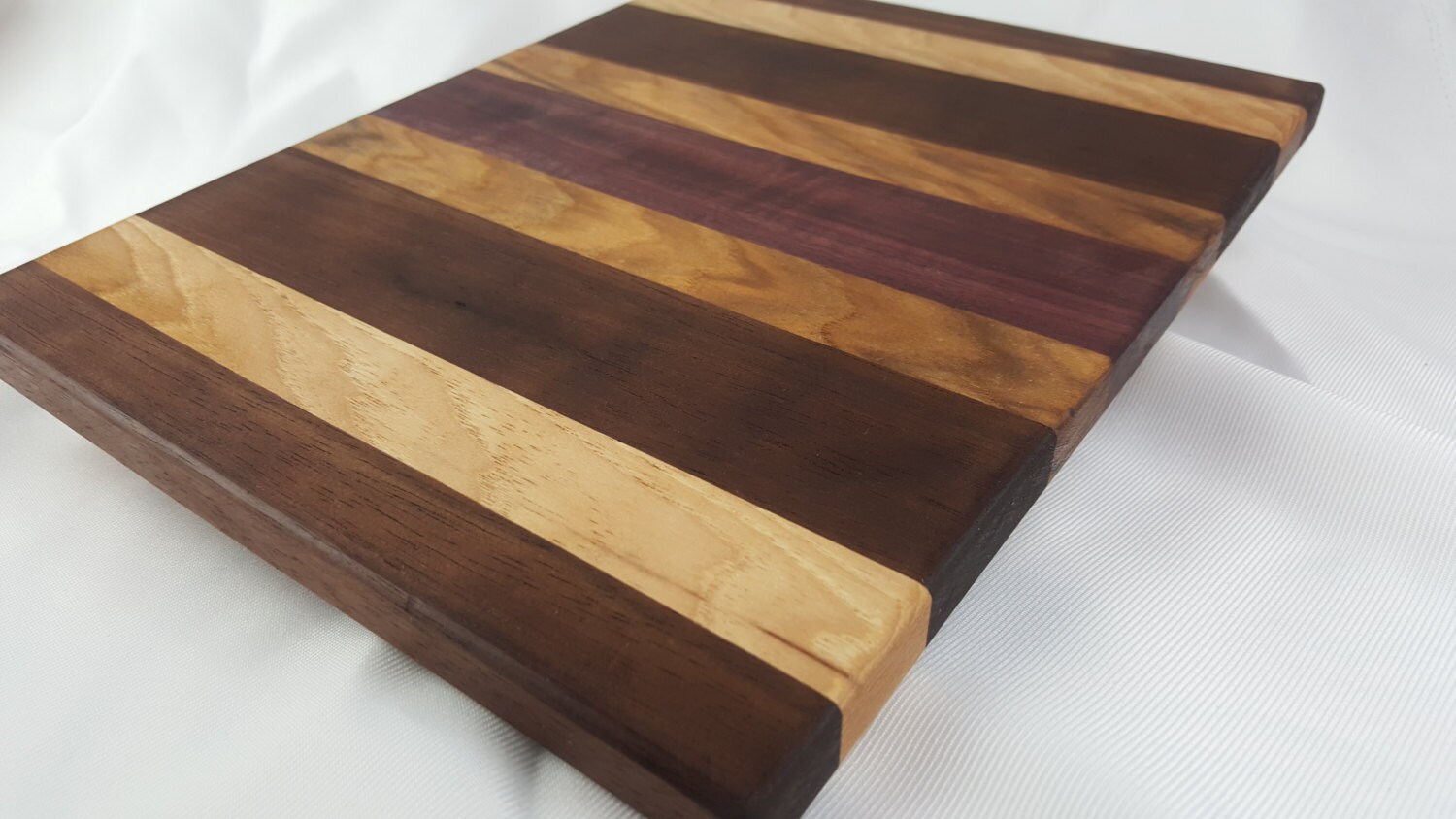 Purple Heart Walnut and Hickory cutting board