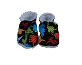Slippers 100% cotton organic Dinos/Slippers biologic Cotton
