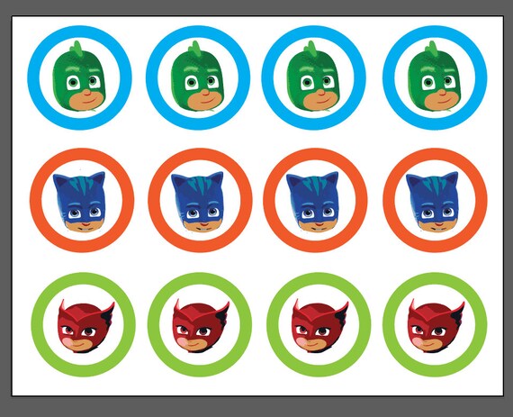 PJ Masks Cupcake Topper