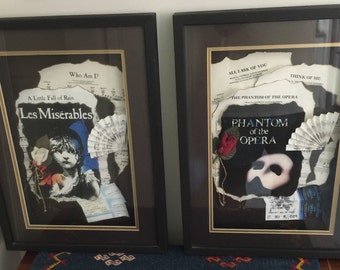 Phantom and Les Miserables art