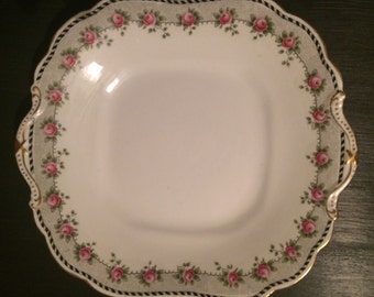 Vintage 1900s Aynsley Square Cake Plate (circa 1905)