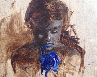 Study in blue -11x14 print
