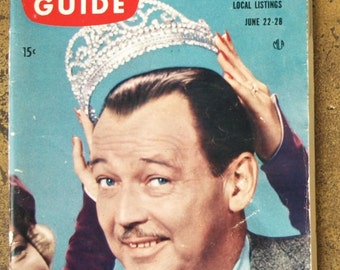 1957 TV Guide with Jack Baily of ‘Queen for a Day’ on the Cover