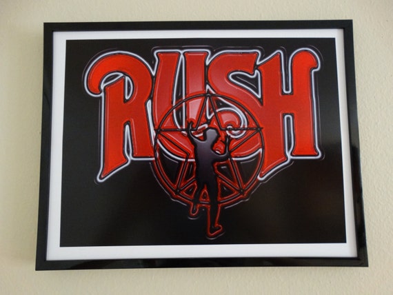 Rush Band Print Wall Art by MusicArtATX on Etsy