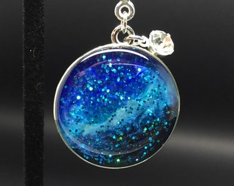 Blue Space Necklace