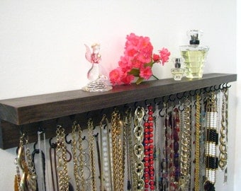 Jewelry Display , Necklace Organizer, Necklace Hanger, Large 24 " Holds 47 Necklaces