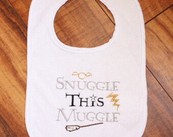 Harry Potter bib Hogwarts Harry potter baby Harry potter clothes Kids Harry Potter Snuggle this Muggle Hogwarts Kids Harry Potter Baby bib