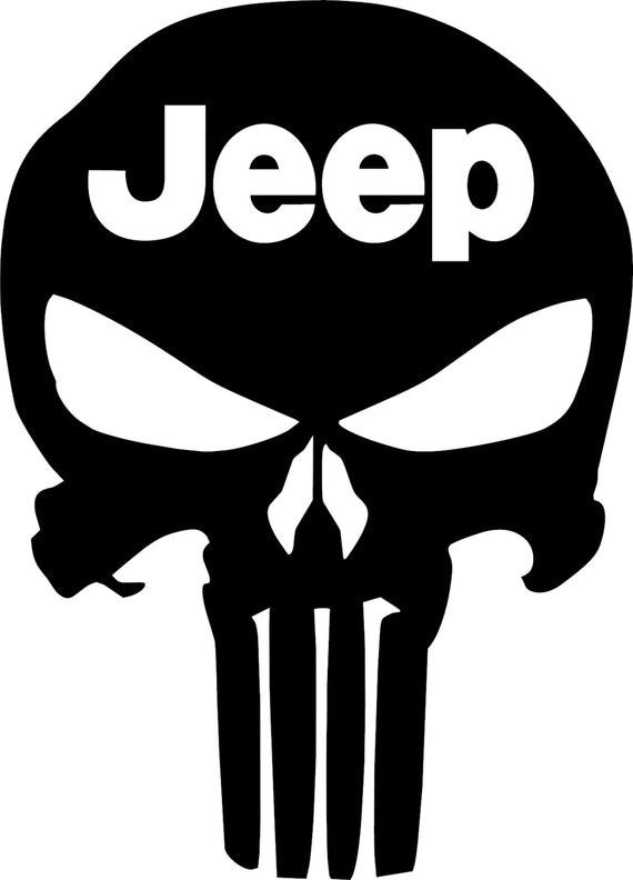 Jeep Punisher Decal 1 FREE SHIPPING