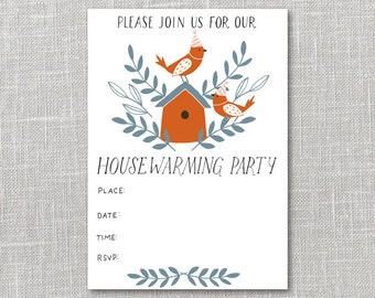 Housewarming Party Invitation Printable Instant Download PDF