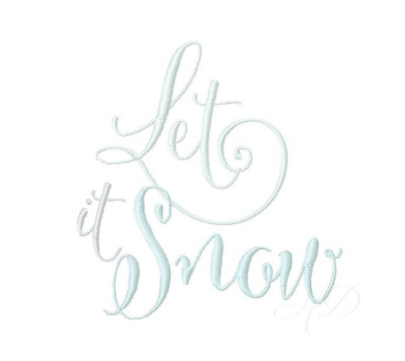 let it snow font svg