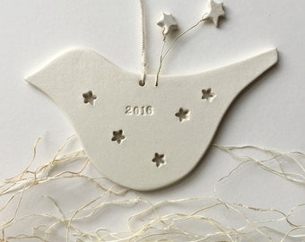 2016 Commemorative Dove Christmas Ornament by Paloma's Nest limited edition shooting stars