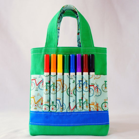 Crayon Tote Crayon Bag Coloring Bag Art Tote Crayon