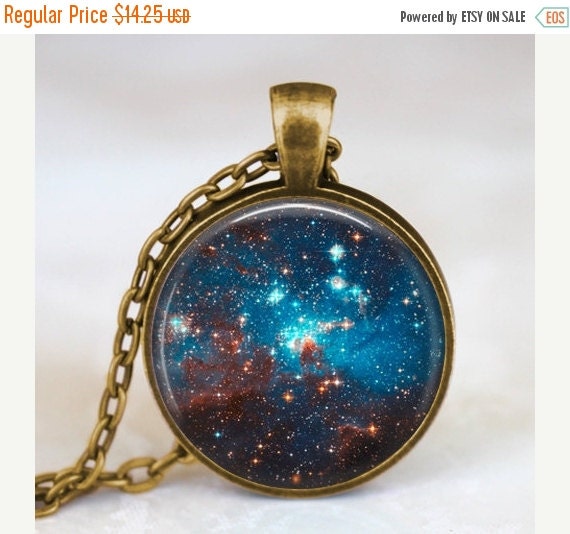 30% OFF sale Nebula pendant nebula necklace by starmekcreations