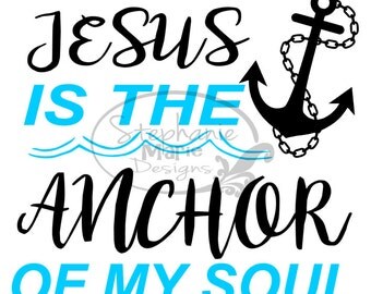 Jesus is my anchor | Etsy