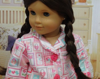 Pajamas for American Girl doll - Love Letters