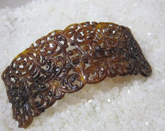 Vintage barrette, sweet tortoiseshell , antique barrette