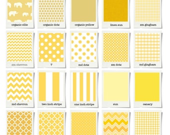 Yellow Crib Fitted Sheets & Skirt // 100% Premium Combed Percale Cotton // Choose your fabric // Choose your trim